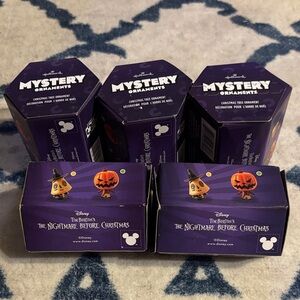 Hallmark Mystery Ornaments The Nightmare Before Christmas. 5 Brand New mystery!